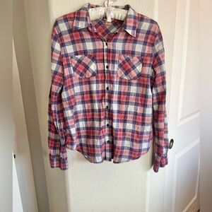 Mossimo Supply Co. Red and Blue Checkered Shirt